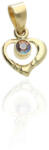 Gold pendants AU87796 - 14 K arany szív medál (AU87796)