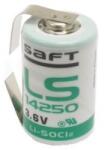Saft lithium elem 3, 6V 1/2 AA (1/2 ceruza) LS14250 "U" forrfüllel (SAFT-LS14250CNR)