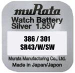 Murata MURATA(Sony) 301/386 SR43 ezüst-oxid gombelem 1, 55V bl/1 (MURATA-301)