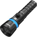XTAR DH1 1600 SZET búvárlámpa, 100m vízálló, 1600 lm, +Li-ion akku, + töltő (AF061001)