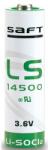 Saft lithium elem 3, 6V AA (ceruza) LS14500 (SAFT-LS14500)