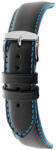 Rochet Neptune fekete bőr óraszíj, 22 mm - 7230861 (7230861)