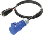PCE Cablu adaptor PCE 75cm 16A, ștecher CP 230V -> cuplă industrială 2P+E (PCEETI213)