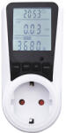 Commel Adaptor priză cu contor electronic Commel max. 3680W, display LCD (COM-430-106)