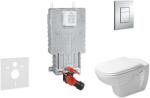 GROHE Uniset - Set de instalare încastrată, toaletă și capac D-Code, Rimless, SoftClose, clapetă Skate Cosmo, crom 38643SET-KK (38643SET-KK)
