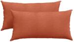 vidaXL Kanapé párnák 2 pcs Piros Narancs 80 x 40 cm Bársonyos szövet 42013738 (42013738)