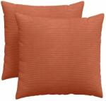 vidaXL Kanapé párnák 2 pcs Piros Narancs 50 x 50 cm Bársonyos szövet 42013996 (42013996)