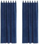 vidaXL Sötétítő függönyök 2 pcs Sötét kék 140 x 225 cm Bársony 4107205 (4107205)