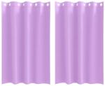 vidaXL Fekete Függöny Gyűrűkkel 2 pcs Lila 175 x 140 cm Poliészter 4107379 (4107379)