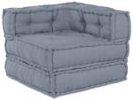 vidaXL Moduláris Kanapé Egység Szürke 70 x 70 x 56 cm Szövet 4019045 (4019045)