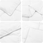 vidaXL Takaró szett 2 db 240 x 260 cm Nyári 150 gsm Bambusz rost Fehér 3432654 (3432654)