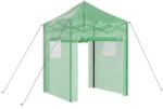 vidaXL Üvegház pop-up kerettel tetővel Zöld 200 x 200 x 300 cm Vas 42006641 (42006641)