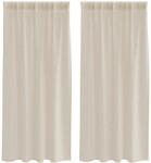 vidaXL Voile Függöny 2 pcs Homokszín 175 x 140 cm Poliészter 4108018 (4108018)
