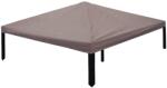 vidaXL Sátras Fedél tetővel Tópszínű 300 x 300 cm Poliészter és acél 42029038 (42029038)