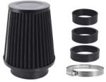 Carmotion Sport levegőszűrő kúpos fekete 120x130x90 mm, adapterek: 60, 63, 70 mm - Carmotion