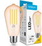 Modee LED Izzó Filament Amber ST64 4W E27 320° 1800K (360 lumen)
