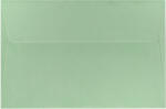 COLORARTE Plic color sidefat pentru felicitari 120x180 mm, gumat, 25 buc/set, COLORARTE Perla verde menta perlat
