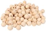 Playbox PlayBox: Mărgele din lemn natural de 15mm, pachet de 100 bucăți (2470120)