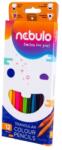 Nebulo Nebulo: set creioane colorate formă triunghi de 12 bucăți (NSZC-TR-12)