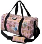 Kids Licensing WOW Generation: Geantă sport roz-aurie cu autocolante de 43cm (WOW00063)