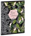 Ars Una Ars Una: Floral Kakadu caiet cu pătrățele A5 40 file (93149464)