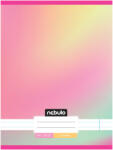 Nebulo Nebulo: Caiet cu model de curcubeu pastelat cu linii cusute 81-32 A/4 (VO-MGM-1-A4-12348602)