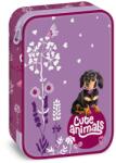 Ars Una Ars Una: Cute Animals - Penar multietajat cu model de cățeluș teckel 15, 5x22, 5x4, 5cm (51343699) Penar