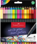 Faber-Castell Faber-Castell: Set de 30 carioci Grip cu vârf fin de 0, 4 mm (151630)