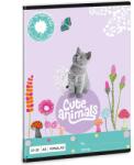 Ars Una Ars Una: Cute Animals - Caiet liniat cu pisicuță, format A/5 (53623683)