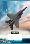 Nebulo Caiet liniat capsat pentru clasa a 4-a, model cu avion de vânătoare, format A/5, 21-32 (VO4-1-VM-A5-12346325)