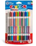 CARIOCA Set markere bicolore 12 bucăţi - Carioca (42265)