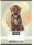 Nebulo Nebulo: Caiet simplu capsat A5, 20-32 file, cu animale - Leopard (SI-AM-A5-12346981)