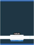 Nebulo Nebulo: Caiet liniat, capsat, culoare albastru grafit, 81-32, format A4 (VO-MGM-2-A4-12348831)