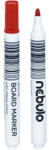 Nebulo Nebulo: Marker pentru tablă cu vârf conic, culoare roșie (WBM/TM-WB568-RED)
