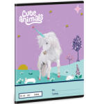 Ars Una Ars Una: Cute Animals - Caiet simplu A/5 20-32 cu model de unicorn (53614483)