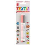 ICO ICO: Marker pentru textil rosu-negru 1, 5 mm (9580112000-536888)