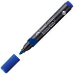 Faber-Castell Faber-Castell: Marker permanent albastru pe bază de alcool cu vârf rotunjit (453353)