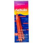 Nebulo Nebulo: Jumbo creion colorat triunghi culoarea roșie 1 bucată (JPC-TR-1)