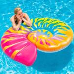 Intex Saltea coajă de melc de mare curcubeu 157x127x25cm - Intex (58791EU)
