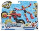Hasbro Figură de motor Bend and Flex Rider Iron Man Avengers - Hasbro (F0244) Figurina