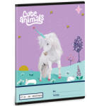 Ars Una Ars Una: Caiet pătrățel A/5 27-32 cu model unicorni Cute Animals (53634481)