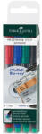 Faber-Castell Faber-Castell: Multimark set marker cu alcool 0, 6 mm 4 bucăţi (151304)