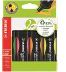 STABILO Stabilo: set colorat de 4 evidențiatoare Green Boss (6070/4)