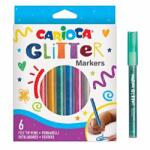 CARIOCA Glitter marker 6 bucăți set - Carioca (42190C)