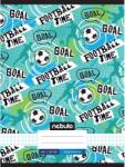 Nebulo Nebulo: Caiet broșat, tip pătrățele, cu inscripția "Football time", 87-32, format A4 (NR-XM-A4-20250202)