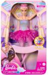 Mattel Barbie®: Balerina curcubeu strălucitoare cu păr blond și lumini - Mattel (HLC25) Papusa Barbie
