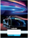 Nebulo Nebulo: Caiet cu pătrățele, cu model de mașină neon, A/5, 27-32 (NR-VM-A5-12346639)