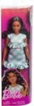 Mattel Barbie: Păpușă Fashionista stilată în rochie în carouri verde-alb - Mattel (FBR37/HYT96) Papusa Barbie