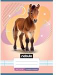 Nebulo Nebulo: Caiet liniat capsat pentru clasa 1, format A5, 14-32, cu animale - cu cal (VO1-AM-A5-12346707)