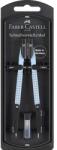Faber-Castell Faber-Castell: GRIP set de compas cu ajustare rapidă de culoare albastru cer (174074)